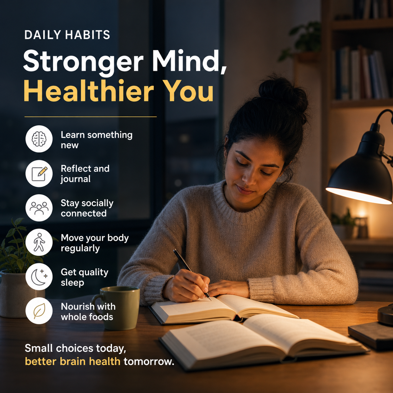 Memory and Sleep: Build a Better Evening Routine supporting illustration